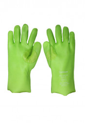 SAFEHAND GLOVES PVC LIME GREEN 27CM